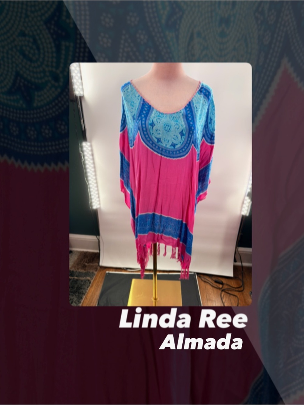 EUC Linda Ree Almada Kaftan Tunic